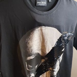 Mens MACEOO Paris SKULLDISCO Tee Black